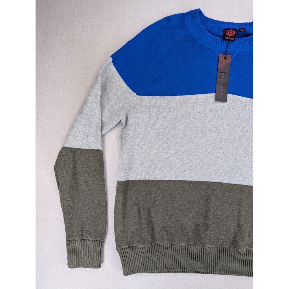 Royal Testimony Sweater Mens Size 2XL Multicolor V-Neck Long Sleeve Classiccore - Picture 3 of 13
